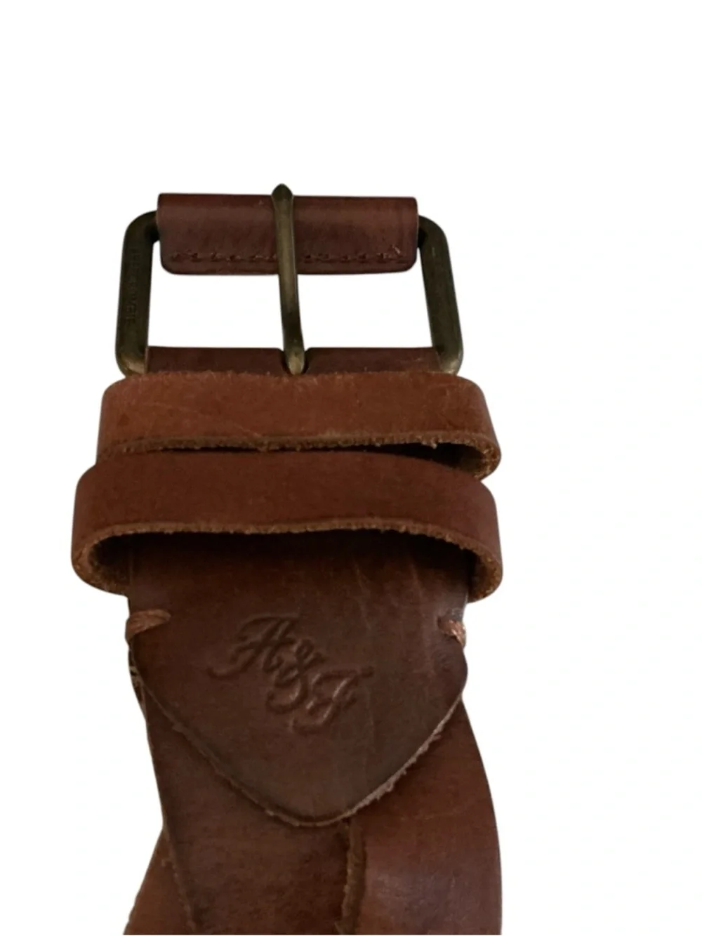 Vintage Abercrombie & fitch braided leather tan leather bohemian western belt